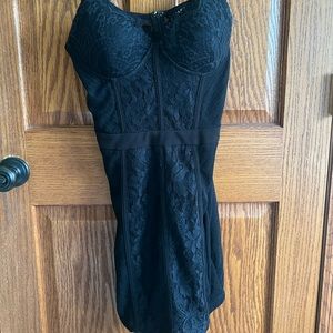 Black Lace Mini Dress